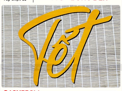 Chữ Tết thư pháp cỡ lớn bằng gỗ 55 - 70cm Kiểu 2 [Gỗ nhẹ - 1 - 2 lớp] CHU-GO-21